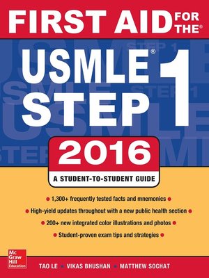 cover image of First Aid for the USMLE Step 1 2016